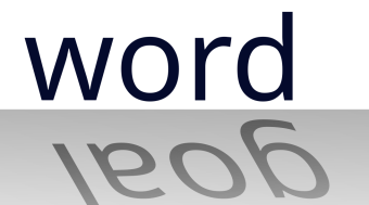 "word" leaving a shadow "goal" behind